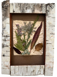 Queen Anne and Leaves in 5"x7" Birch Frame