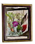 Zinnia and Birch in 8”x10” Metal Frame